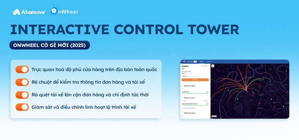 (2025) OnWheel Ra mắt Control Tower: Định nghĩa mới cho Quản lý Giao hàng Chặng cuối